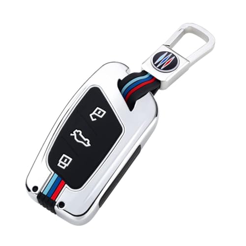 GIISH Auto Schlüsselgehäuse für MG ZS EV MG6 EZS HS EHS, Schlüssel Wasserdicht Staubdicht Gehäuse Remote Schlüsselbox Fernbedienung Schlüsselanhänger Cover,A