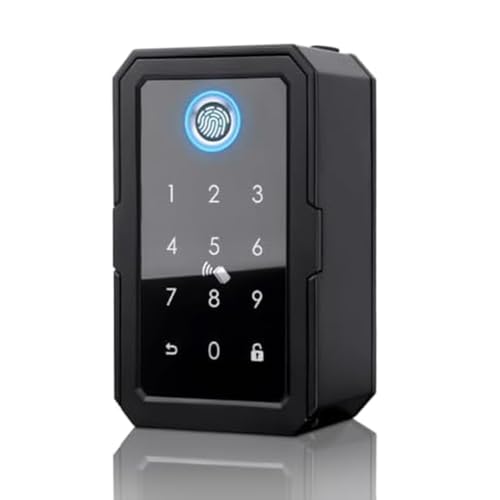 Brensty Smartkey-Schließkasten, Home Key Wireless Smartlock-Kasten, Elektronischer Schlüsselkasten, App, Digitaler Code, Bluetooth-Schlüsseltresor für Den Gastgeber, Langlebig, Einfache Installation