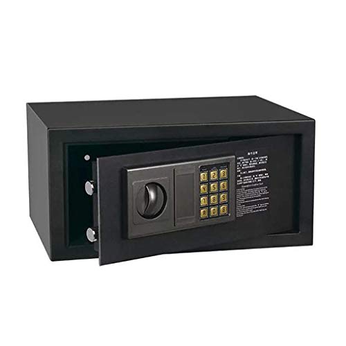 Sicherheitstresor, Tresore für Zuhause, elektronischer Ziffernblock, integrierter Alarm, Schlüsseltresor, schwarz, 40 x 30 x 20 cm
