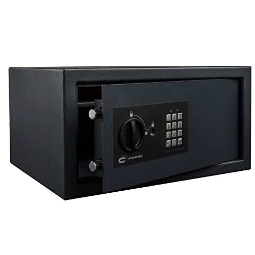 STANDERS - Elektronischer Safe - 28L - 35 x 44 x 23 cm - Wandtresor - Code-Safe - 2 Sicherheitsschlüssel - Elektronisches Passwort Tresor