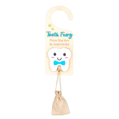 Halter, Holzmärchen -Türstarung,Pick -up Box mit Geldschlitz - Nettes hölzerne Souvenir, ermutigen Sie das Andenken mit Tasche für und Mädchen