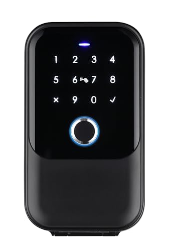 Smart Schlüsselbox - Fernzugriff via Tuya, Bluetooth, WLAN - Wetterfest IP65 - Geeignet für Zuhause, Büro, Ferienwohnung - 5 Entsperrmodi: Code, Badge, Fingerabdruck, Smartphone, Notfall-Schlüssel
