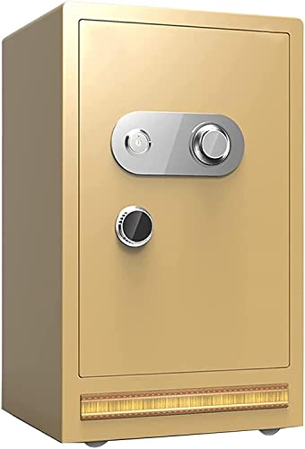 BEZAX Tresor feuerfest wasserdicht Tresor digitales Zahlenschloss Safemoney Tresor digitales Zahlenschloss Safemoney Tresor mechanisch (Golden 70cm)
