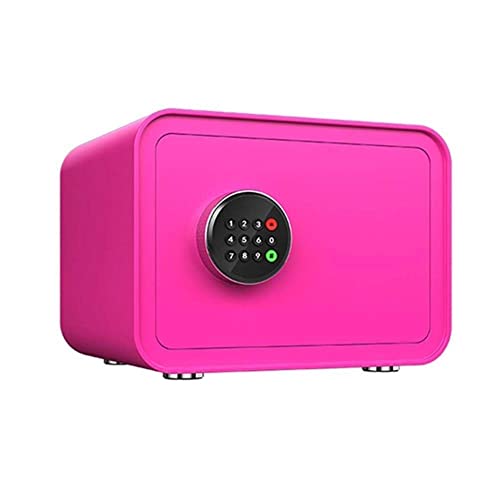 Tresorfach, digitaler Safe, Geldkassette, Safe, Geldkassette, Haustresor, Schlossbox, 35 28 25 cm Safebox (Farbe: schwarz) (Farbe: Lila)