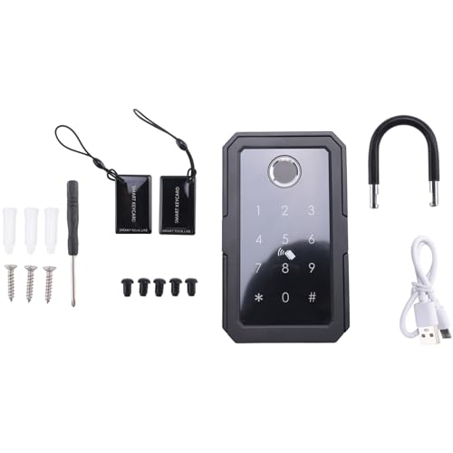 PAMENET Smartkey-Schließkasten, Home Key Wireless Smartlock-Kasten, Elektronischer Schlüsselkasten, App, Digitaler Code, Bluetooth-Schlüsseltresor für Den Gastgeber, Langlebig, Einfache Installation