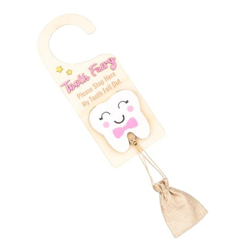 Halter, Holzmärchen -Türstarung,Pick -up Box mit Geldschlitz - Hölzern fördern Andenken mit einem kleinen Beutel, niedlichen Souvenir, Schlafzimmerdekoration