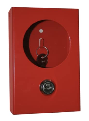 Notschlüsselkasten Schlüsselkasten mit Glasscheibe rot inkl. 2 Schlüsseln