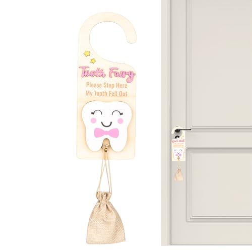Derwrtup Halter, Holzmärchen -Türstarung - Pick -up Box mit Geldschlitz,Ermutigen