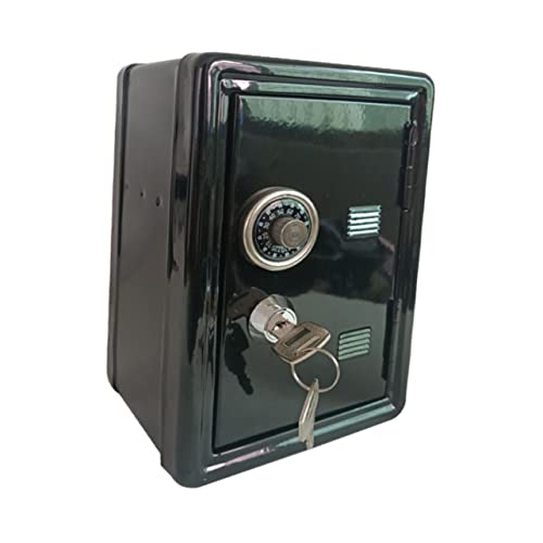 Gadpiparty 1 Stück Karton Mini-safe-bank Sicherheits-aufbewahrungsbox Mini-safes Schlüsseltresor Sicheres Geldhalter Geldbehälter Geld Kann Münzdose Kind Sparschwein Metall