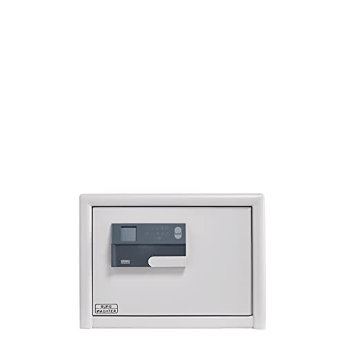 Burg Wächter Möbeltresor mit Zahlencode und Fingerprint-Modul, Dual Safe, Sicherheitsstufe S2, Feuergeschützt, Widerstandsgrad LFS 30, VdS-geprüft, 27,0 l, 55,0 kg, DS 425 E FP, grau