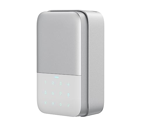 KOZWAY Schlüsseltresor TTlock APP Finrabdruck Bluetooth WiFi Digitaler Schlüsselkasten App Fernzugriff Wandmonta-Kombinationssicherheits-Schließfach (Color : TTLOCK-Password, Size : 1 UK)