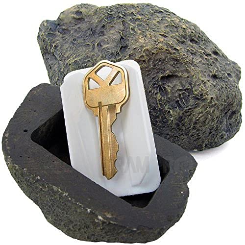 RamPro Hide-a-Spare-Key Fake Rock – sieht aus und fühlt sich an wie echter Stein, sicher für den Garten oder Hof, Geocaching (1)