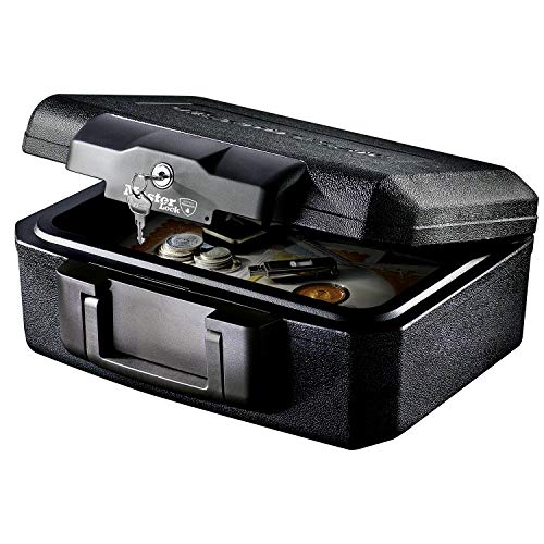 MASTER LOCK Sicherheitskassette [Feuerfest] [Small] [Schlüsselschloss] L1200 – Für Ausweise, kleine Elektrogeräte, Juwelen usw.