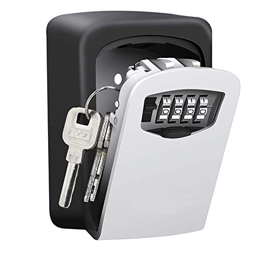 Nestling Schlüsseltresor mit 4-stelligem Zahlencode, Kombinationsschlüssel Safe Speicher Verschluss Kasten für Haus, Garagen, Schule Ersatz Haus Schlüssel