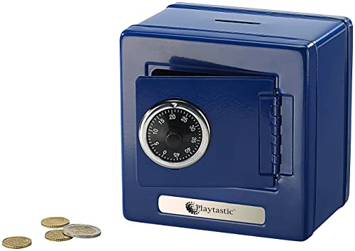Playtastic Spardose Urlaubsgeld: Tresor-Spardose mit Zahlenschloss (Taschengeld, Geschenk, Geldkassette)
