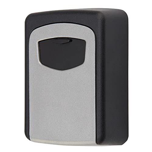 JTRHD Schlüsseltresor für den Außenbereich Key Lock Box Wandmontierte Aluminiumlegierungsschlüssel Safe Box 4 Ziffernkombination Schlüsselspeicherung An der Wand montiert