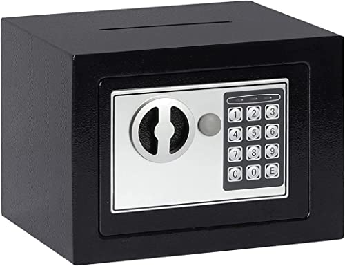 Safe Box, feuerfester wasserdichter Tresor für Schranktresor, kleiner Tresor, 0,17 Cf Mini-Safe für Heimbüro, persönlicher Safe