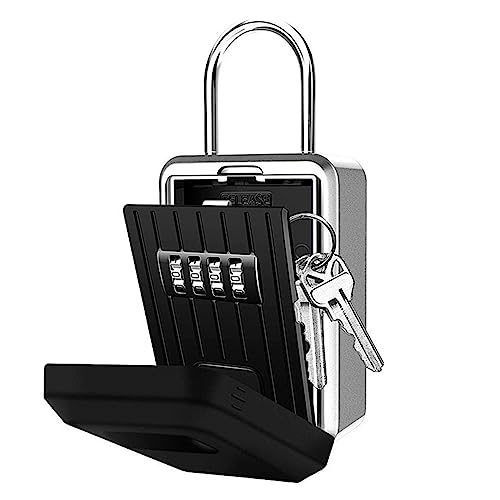 Schlüsselsafe, Sicherheitsaufbewahrungsbox, 4-stelliger Schlüsseltresor for den Außenbereich, Wand-Schlüsselkasten, Safe, Wandmontage, Zahlenschloss, wasserdichter Schlüsseltresor, Aufbewahrungsschlos