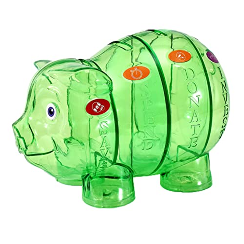 spardose Tresor Transparente Kunststoff-Geldsparbox mit Münzen, Sparschwein, Tierschwein, Sparschwein, niedliches Sparschwein für Jungen und Mädchen Sparbüchse
