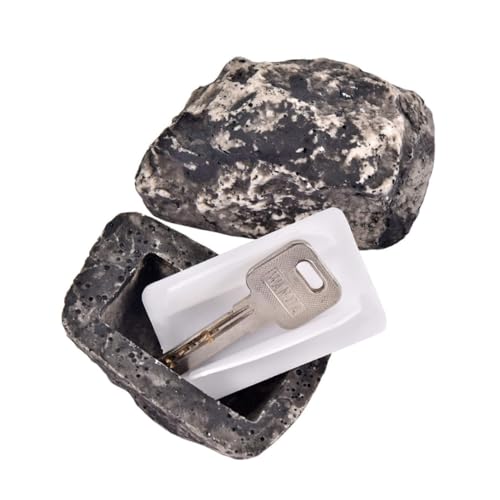 Homoyoyo 2st Schlüsselanhänger Für Bastelarbeiten Fake-rock-schlüsselhalter Outdoor-schlüsselversteck Schlüsselfelsen Für Draußen Ersatzschlüssel Verstecken Versteckter Schlüssel Real Stein
