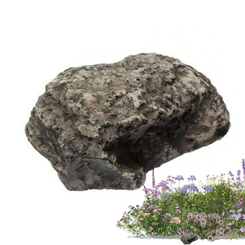 TROONZ Schlüsselhalter Stone,Key Rock Hider Outdoor | Geheimfächer Design Key Rock Hider | Wetterbeständige, sichere Umleitungstresore, dekorative Gartendekorationen für Gartenbegeisterte