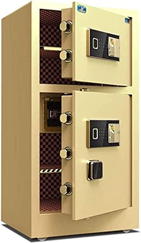 Generic Strongbox Feuerfeste wasserdichte Tresore und Spardose, Sicherheitsboxen für Zuhause, Hoteltresore, Sicherheitsschlossboxen, biometrische Fingerabdruck-Sicherheitsschränke, massiver