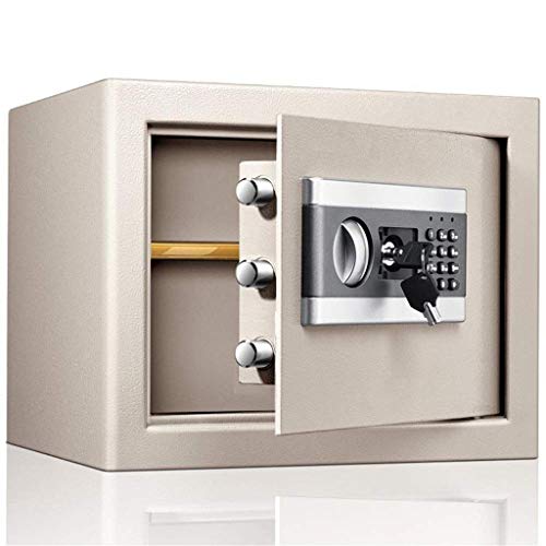 Sicherheitsbox, digitaler Safe mit Sicherheitsschloss, Passwort-Stahlplatte, Safe mit Schlüsseln für Schmuck, Waffen, Bargeld
