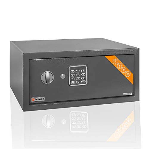 Brihard Laptop-Safe Elektronischer - 20x43x35cm Computer-Safe-Box mit LED-Bildschirm mit Digitalem Zahlenschloss - Code-Safe für Laptop-Größe 15 Zoll