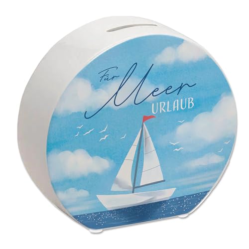 Segelboot Spardose mit Spruch Für Meer Urlaub Ideal für Deine Urlaubskasse Sparen für Strand und Segeln - Perfekt für Küstenkinder und Fans des Nordens