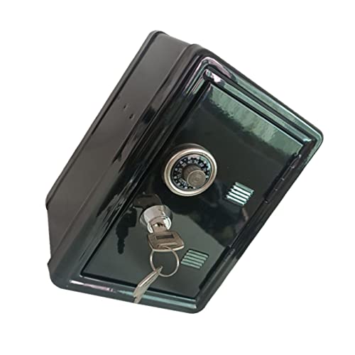 1 Stück Karton Kleiner Tresor sichere Aufbewahrungsbox Sparschwein mit Geldkassette Mini-Safe Münzdose schlüsselsafe Sparschwein aus Metall tragbar Aufbewahrungskiste Spardose Kind