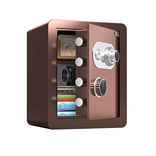 Mechanischer Safe, 45 cm, mit mechanischem Passwort + Schlüssel, für Heimbüro, Diebstahlschutz, Eindringschutz in die Wand, in das Schließfach, Safe, Schranktresore (Color : B)