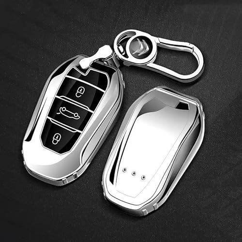 LEVABE Autoschlüssel Hülle für Citroen C5 2000-2004, TPU Schlüsselabdeckung Schlüsselbox Cover Schutz Schlüssel Gehäuse Zubehör,1-A