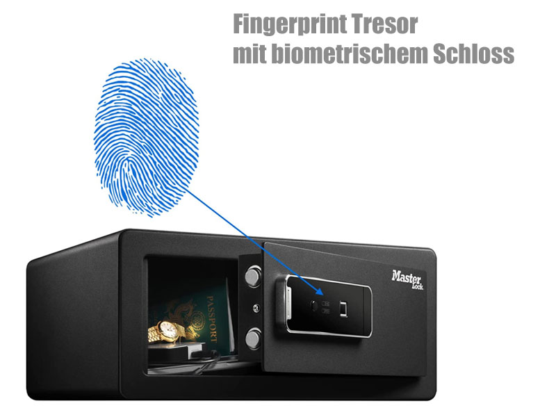 Fingerprint Tresor mit biometrischem Schloss