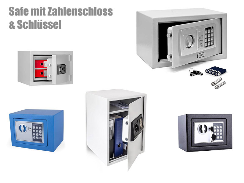 Safe mit Zahlenschloss