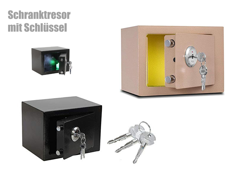 Schranktresor mit Schlüssel